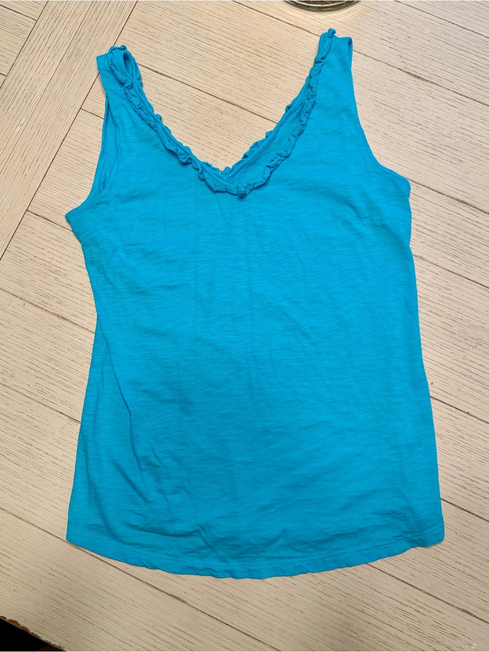 Lilly Pulitzer XS gigi ruffle tank - Bermuda blue | NWOT